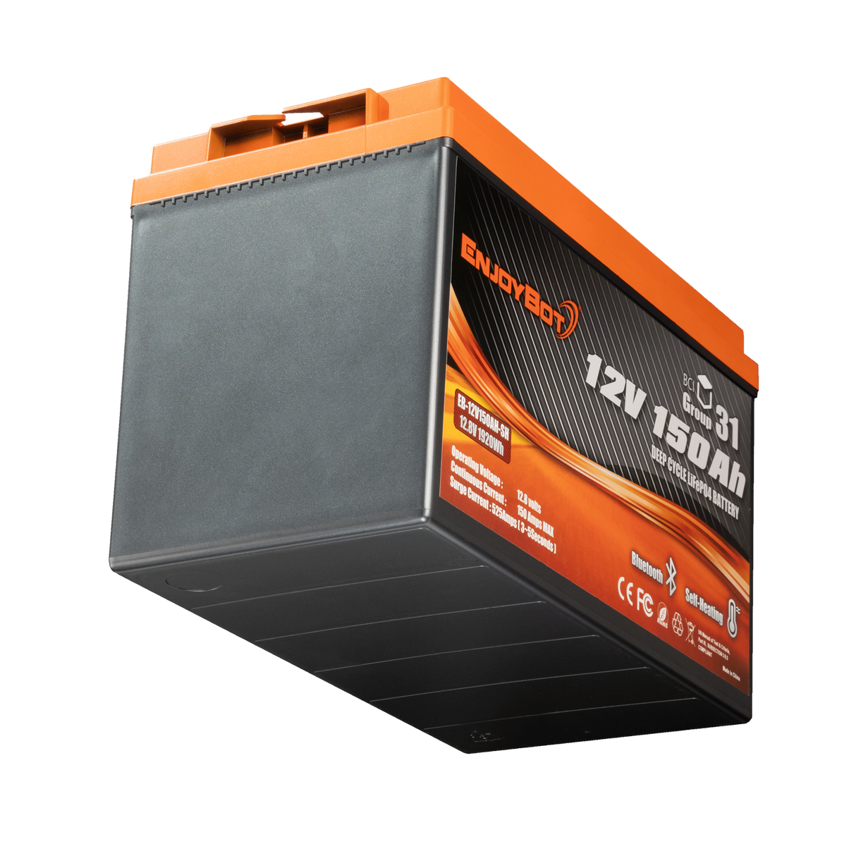 12V 150Ah Enjoybot LiFePO4 Lithium Battery | Group 31