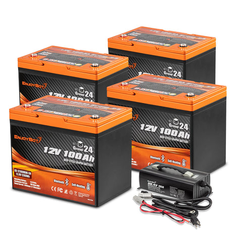48V 100Ah Enjoybot Battery Kit | 4-Pack Combination
