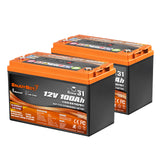 Enjoybot 12V 100Ah Bluetooth Lithium Battery_2 Pack