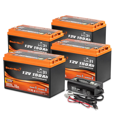 48V 150Ah Enjoybot Battery Kit | 4-Pack Combination