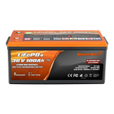 36V 100AH Plus Enjoybot LiFePO4 Lithium Battery | Group 8D | 200A BMS