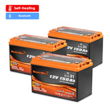 Enjoybot 36V 150Ah LiFePO4 Lithium Trolling Motor Battery Set - 3 batteries