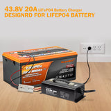 Enjoybot 43.8V 20A LiFePO4 Lithium Battery Charger | Ring Terminal | 0V Charging Activation